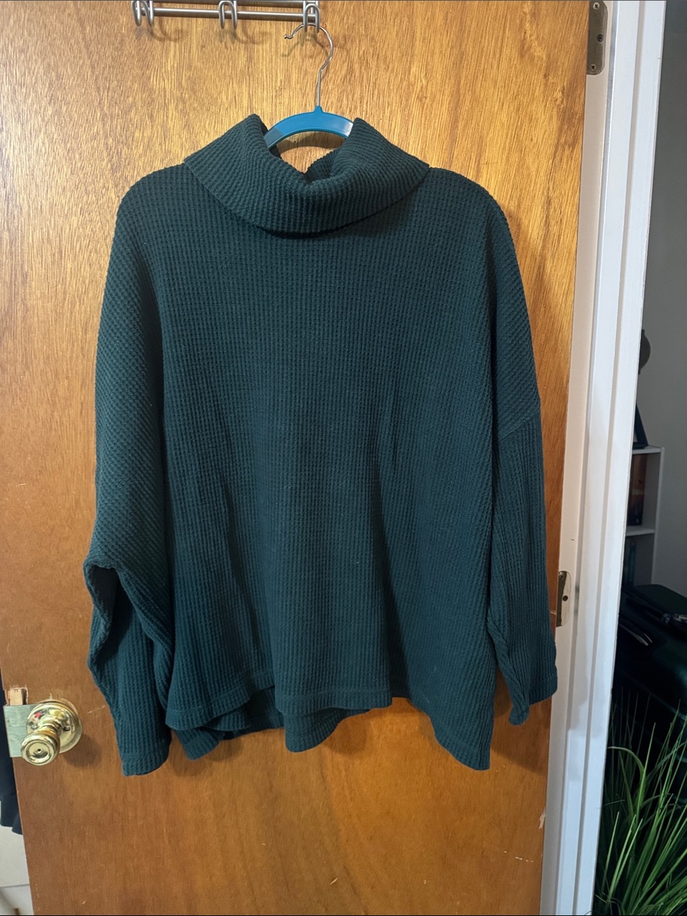 Old Navy Deep Teal Cowl Neck Oversized Sweater